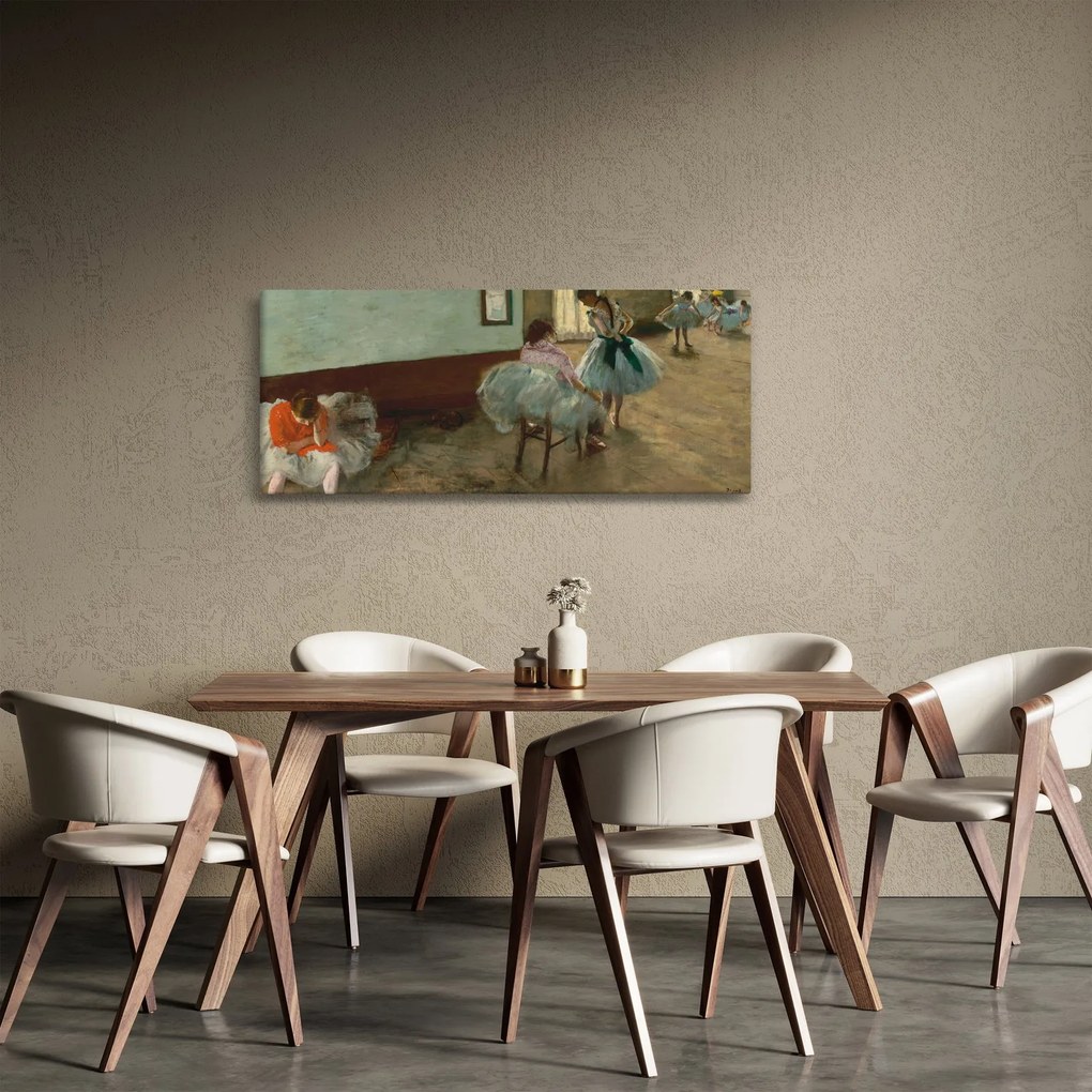 Tablou - Edgar Degas, The Dance Lesson, reproducere (120x50 cm)
