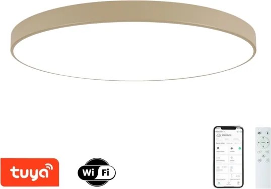 Brilagi-LED Lampă LED reglabilă POOL SMART LED/180W/230V 120 cm bej Wi-Fi Tuya+telecomandă