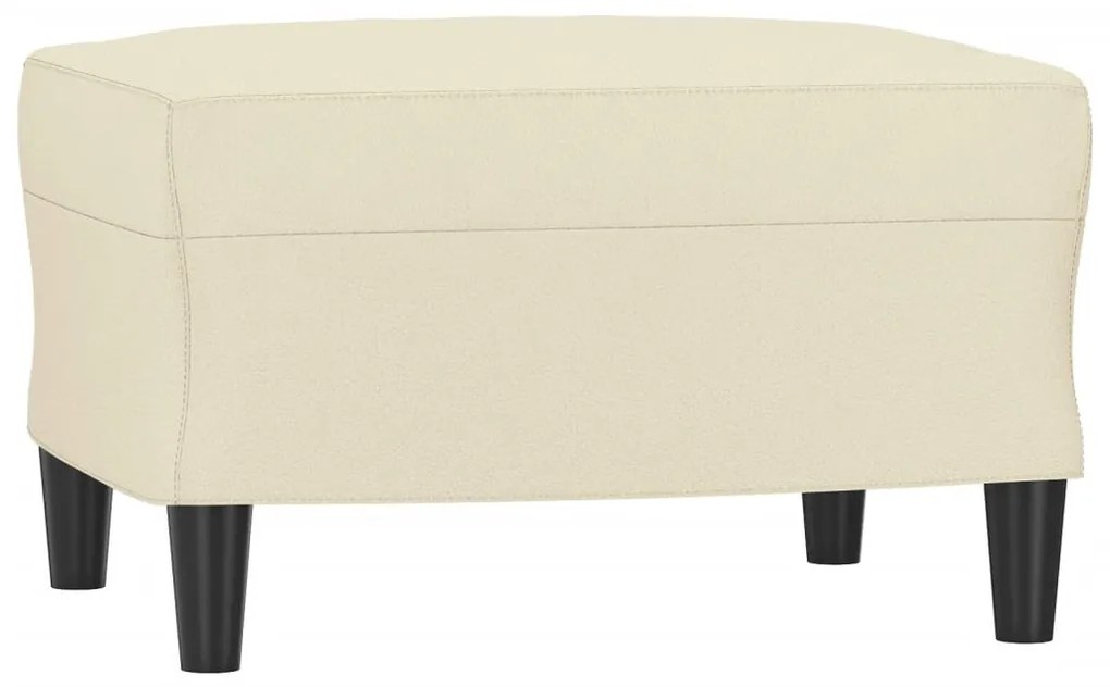 349288 vidaXL Taburet, crem, 60x50x41 cm, piele ecologică