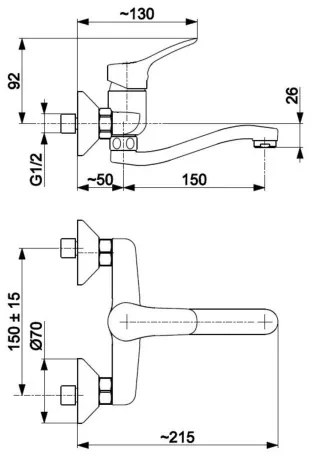 Baterie de lavoar KFA Armatura 5240-810-00 MORRIS crom lucios