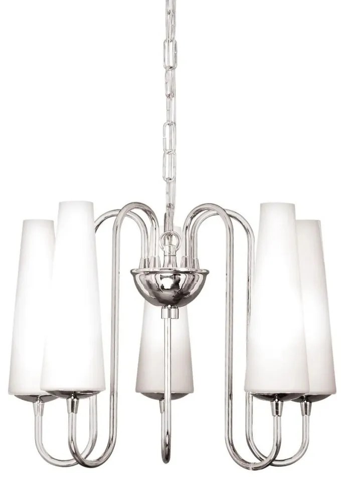 Candelabru cu 5 brate design modern Magnum crom