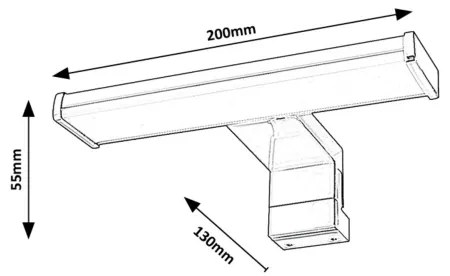 Aplică LED pentru oglindă de baie Rabalux 75039 LEVON LED/4W/230V IP44