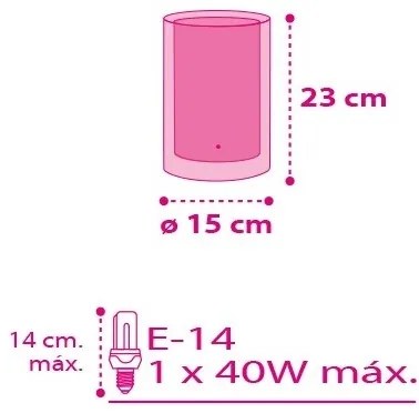 Dalber 41181 - Lampă de birou CUORE 1xE14/40W/230V