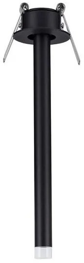 Spot LED incastrabil design tubular STILVI negru, H-24cm