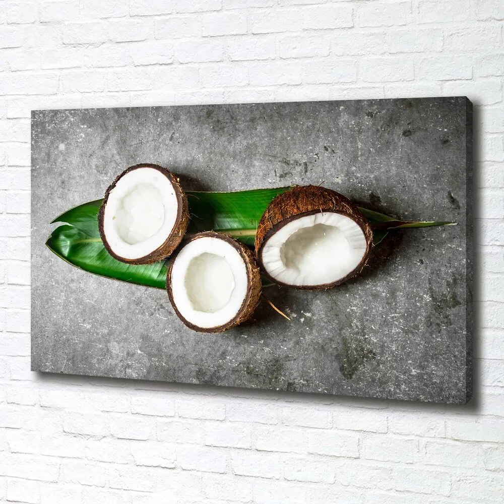 Imprimare tablou canvas Jumătăți de nucă de cocos