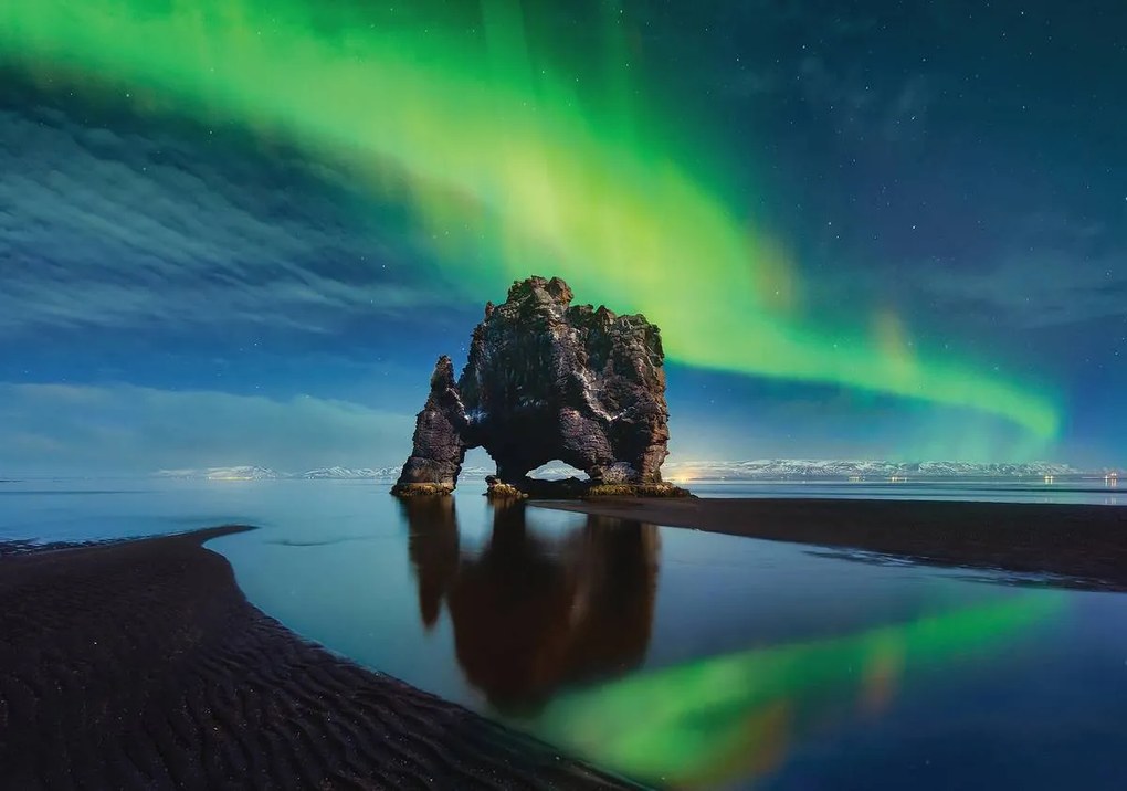 Fototapet - Aurora Borealis (254x184 cm)