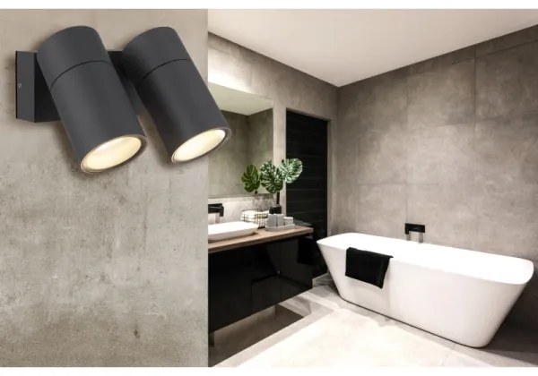 Spot de perete Globo 3209-2 PIPER 2xGU10/35W/230V