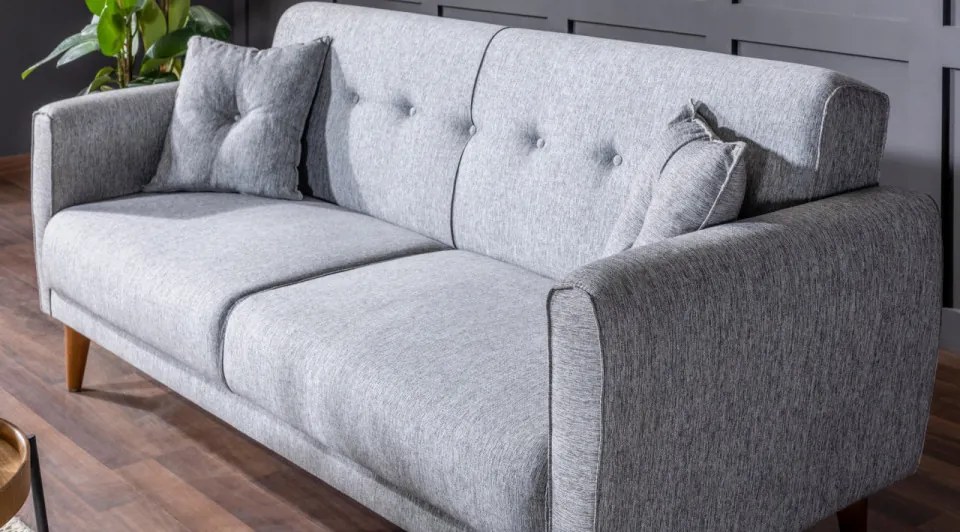 Set Canapea Extensibilă si Fotoliu Aria, Gri