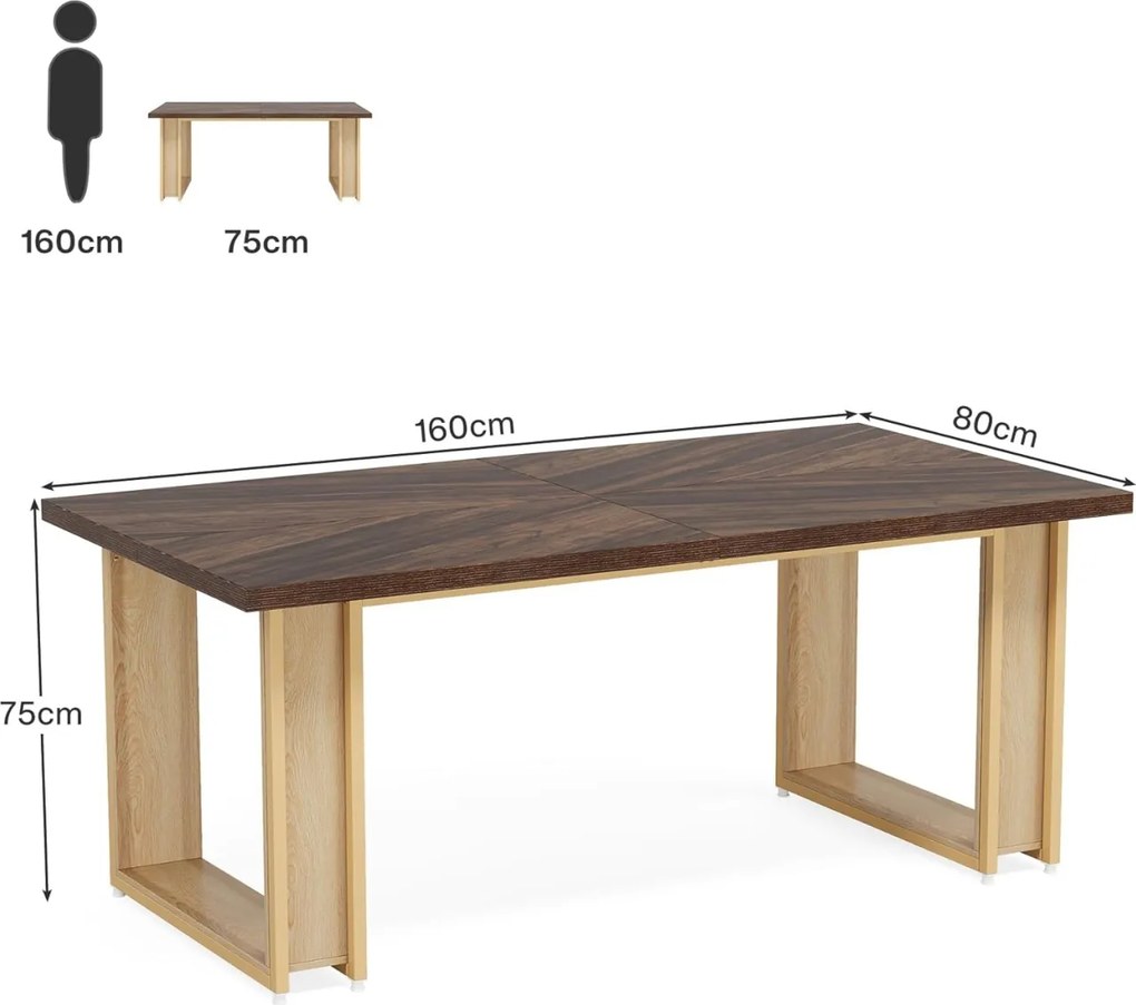 Masa de Birou, 160 cm, office Maro, masa sala conferinta, birou managerial - BIM5