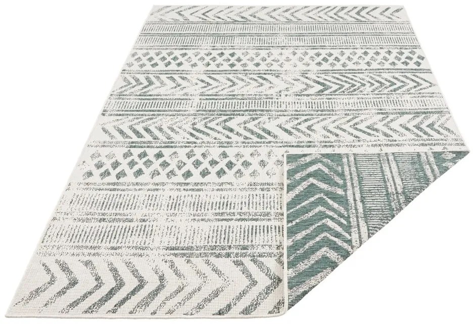 Covor adecvat pentru exterior NORTHRUGS Biri, 120 x 170 cm, verde-crem