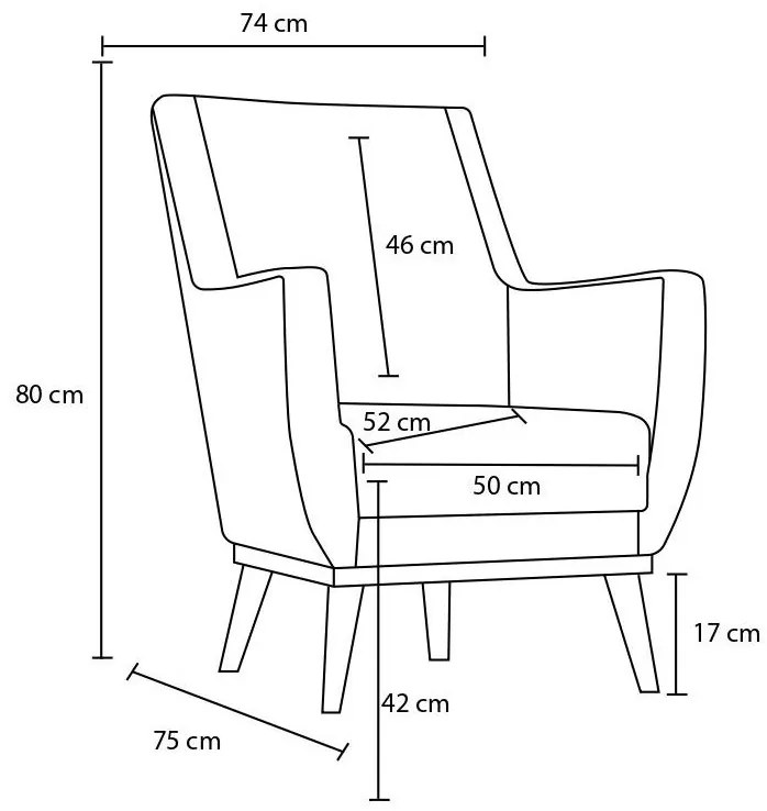 Fotoliu Goncoletta (antracit + Nuc). 1106497