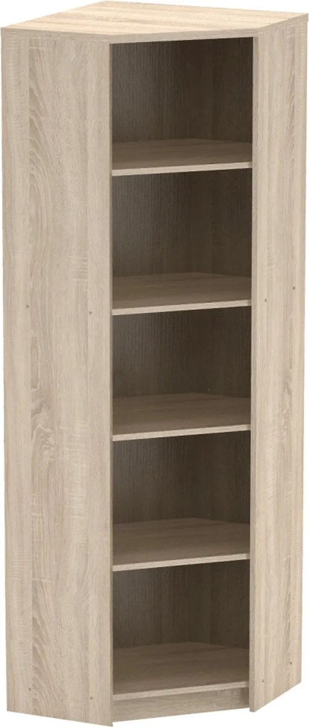Biblioteca JOHAN 2 NEW 09, stejar sonoma, PAL melaminat, 63x63x186 cm