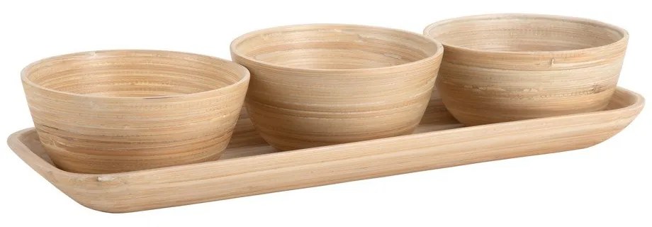 Set de servire în culoare naturală din bambus Puro – PT LIVING