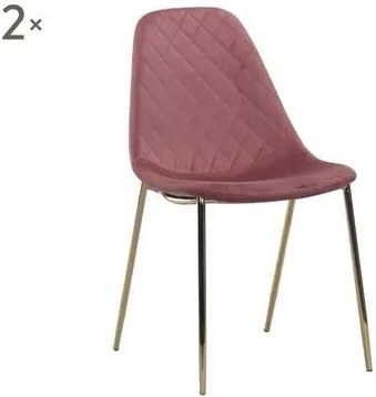 Set de 2 scaune Terry rosa