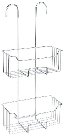 WENKO 24758100 - Poliță de duș MILO 25x55 cm argintie/transparentă