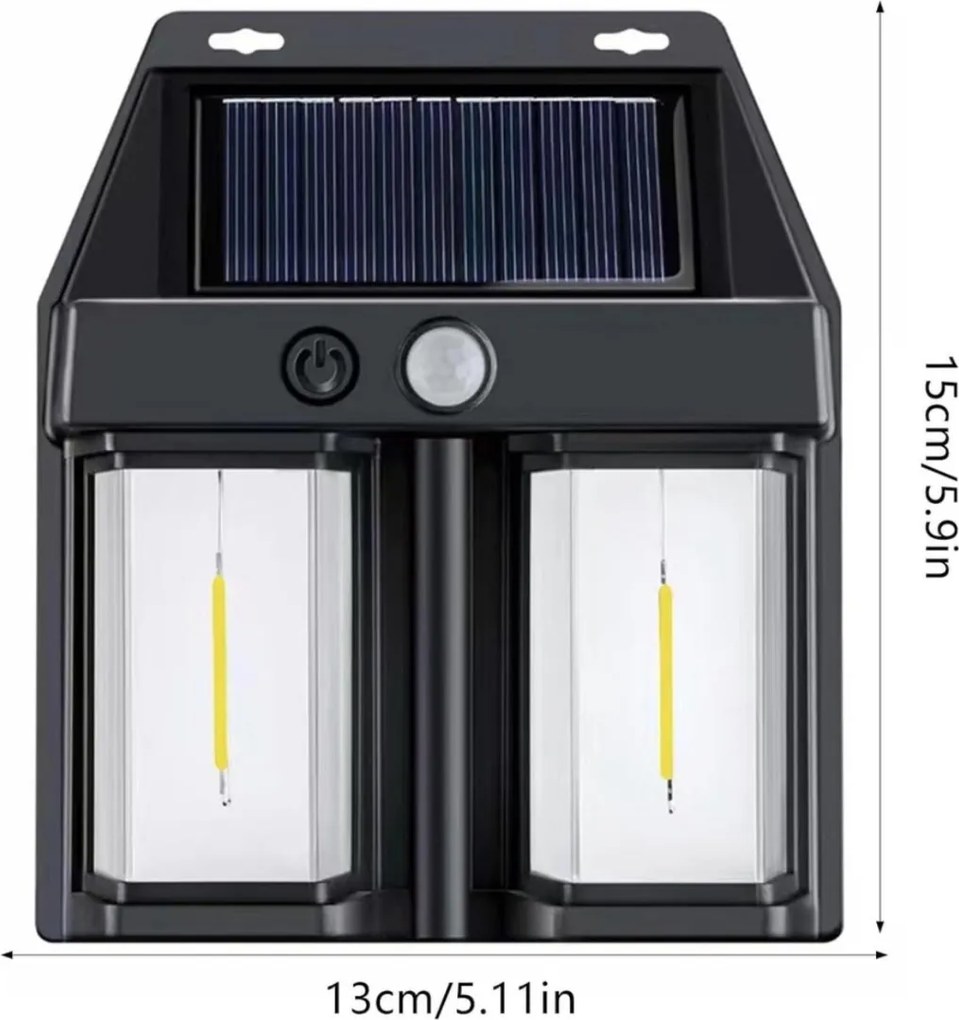 Lampa Solara Tip aplica perete cu Senzor de Miscare