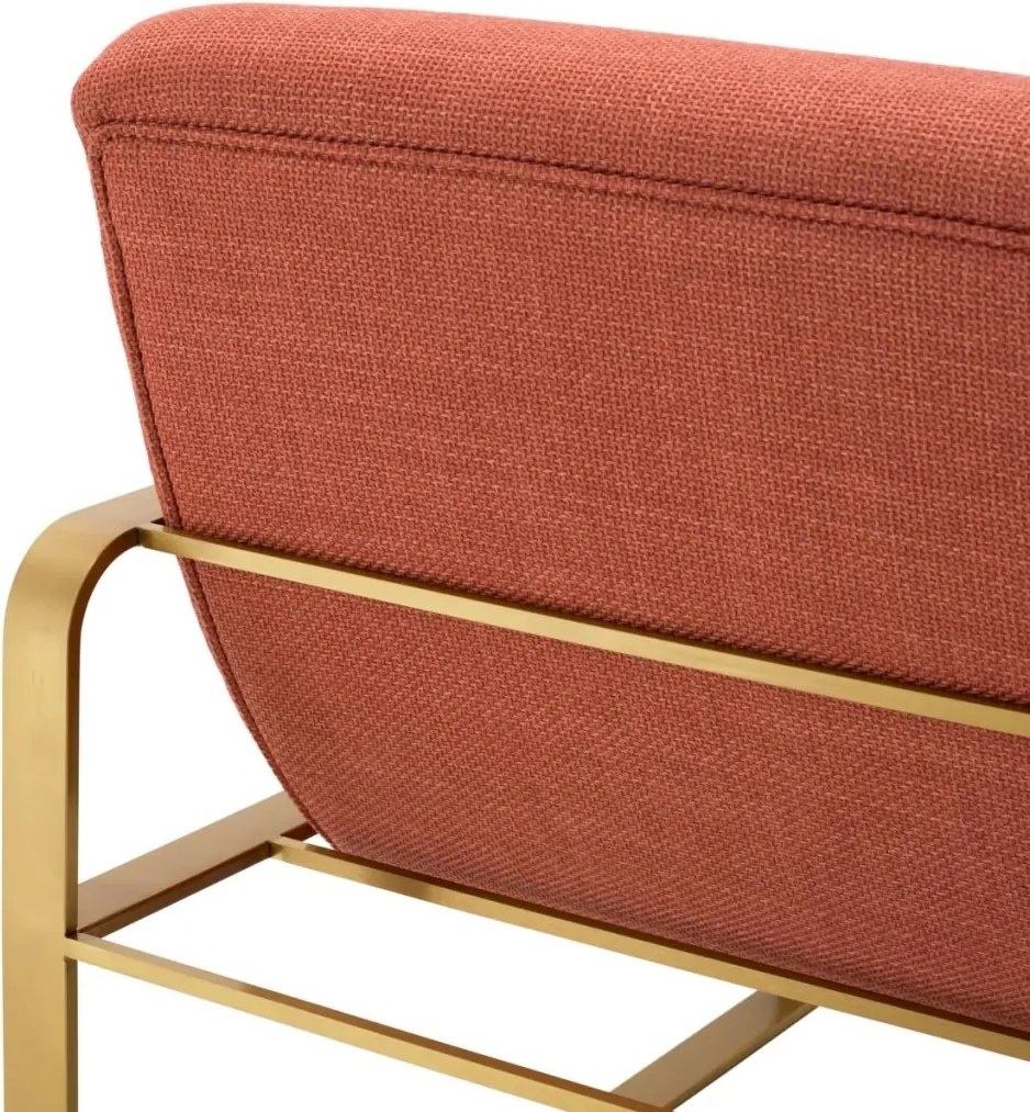 Fotoliu elegant design LUX Olsen, scalea orange