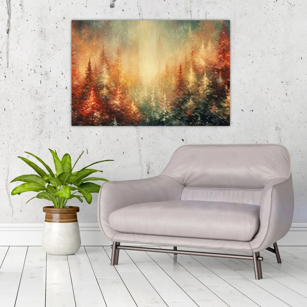 Tablou - Pictura de păduri (90x60 cm)