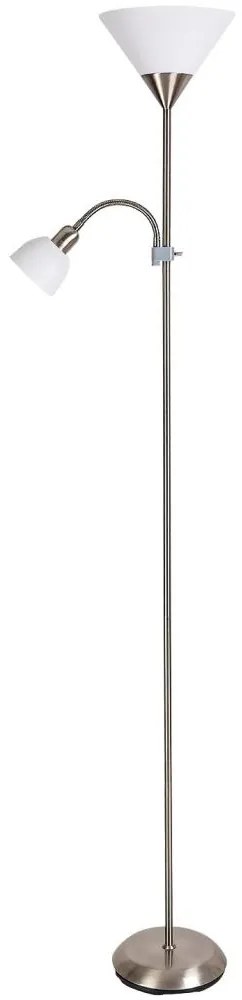 Brilagi - Lampă de podea ARIANA 1xE27/100W/230V + 1xE14/25W crom mat