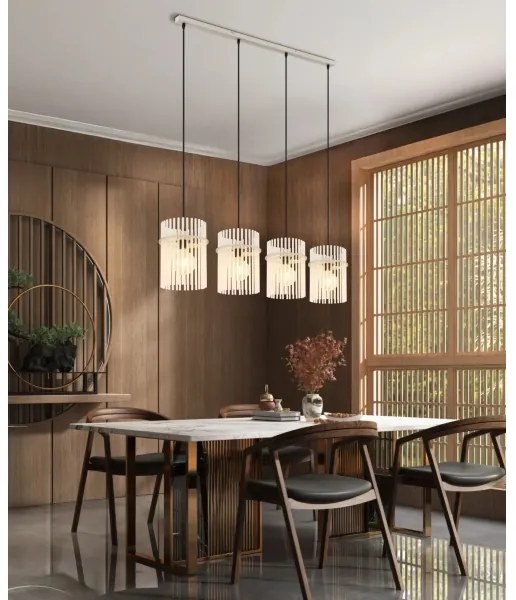 Globo 15698-4HB - Lustră suspendată pe cablu GORLEY, 4xE27/60W/230V