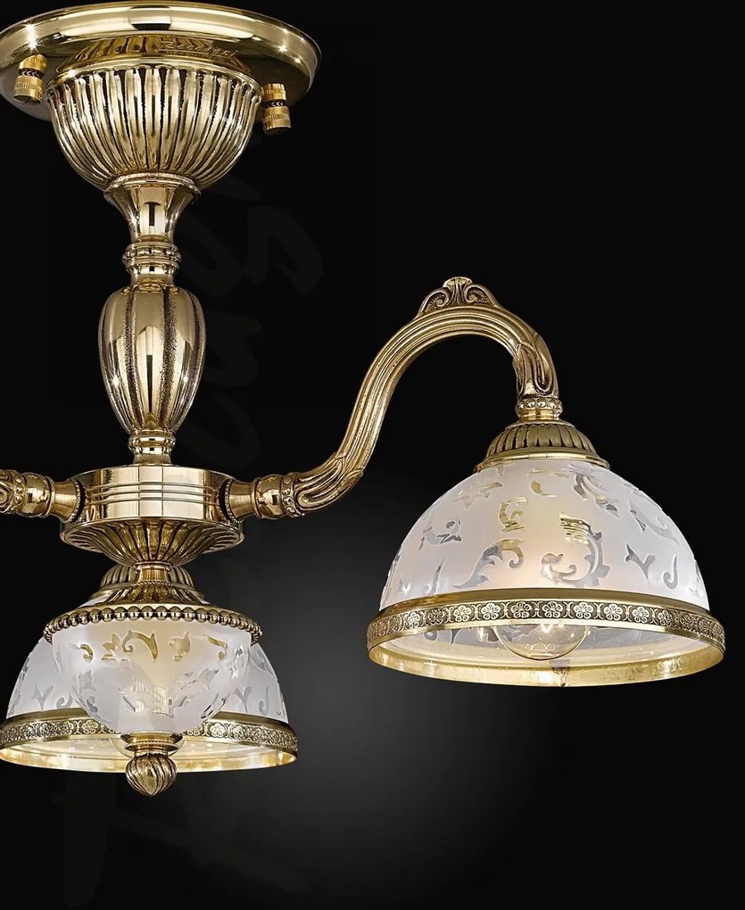 Lustra clasica aplicata cu 3 brate design italian realizata manual 6302