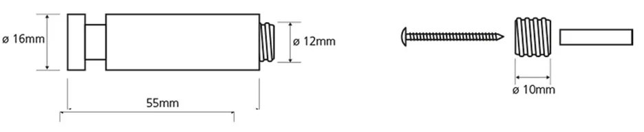 SAPHO XS203 X-Steel umeraș 5,5 cm, oțel inoxidabilperiat