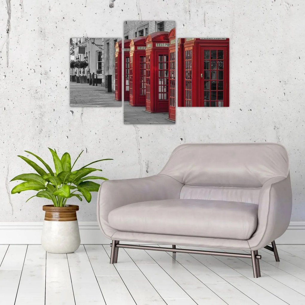 Tablou - Cutii telefonice din Londra (90x60 cm)
