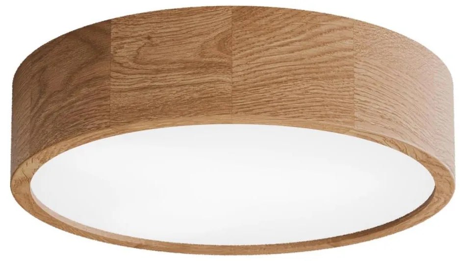 Plafonieră pentru baie cu senzor CLEO, 3xE27/24W/230V, Ø 37,5 cm, IP54, stejar