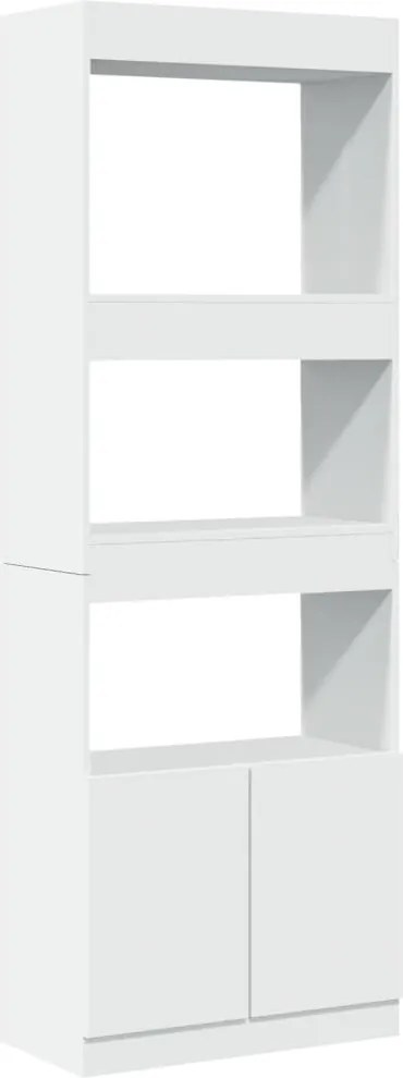 vidaXL Dulap înalt, alb, 63x33x180 cm, lemn prelucrat