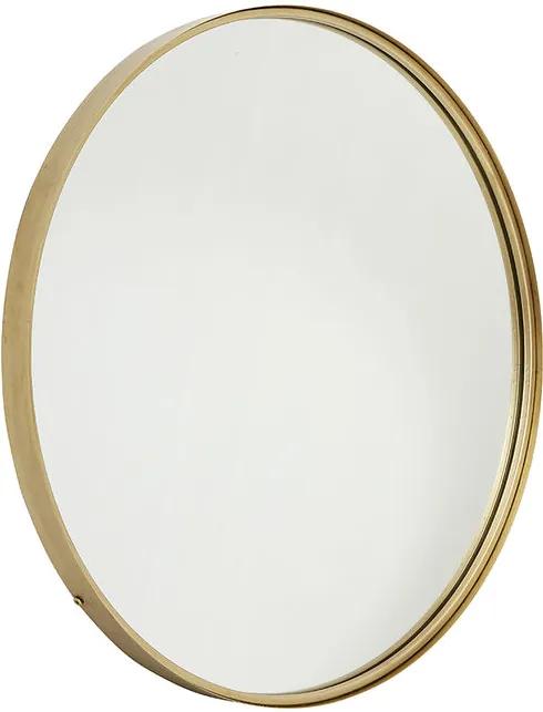 Oglinda rotunda din metal auriu 80 cm Round Nordal