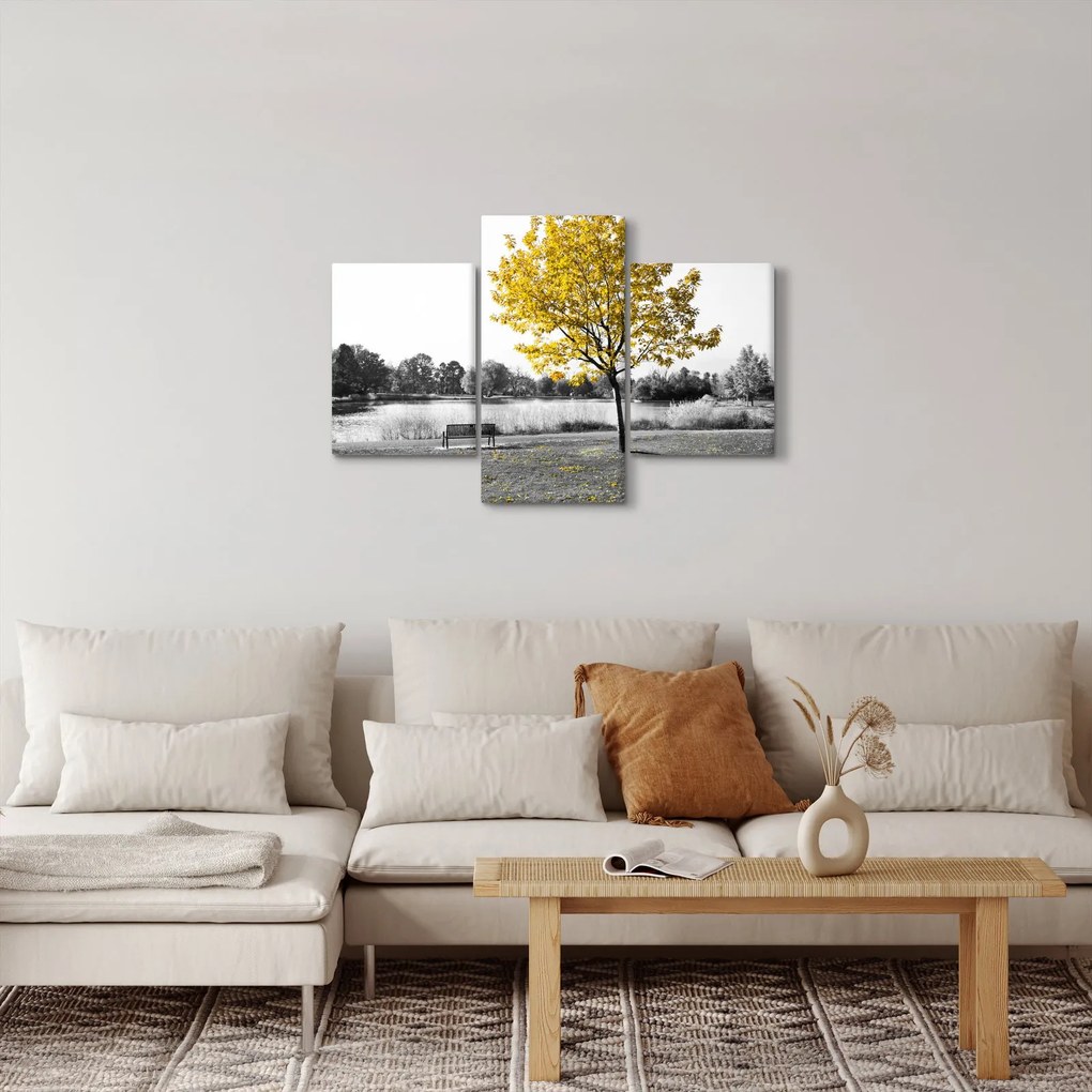Tablou - relaxare în parc (90x60 cm)