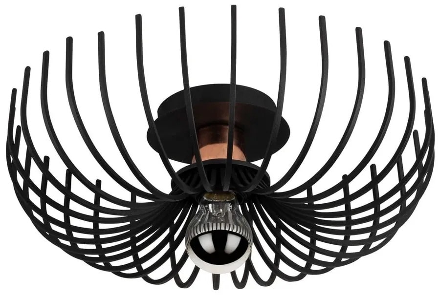 Plafonieră neagră cu abajur din metal ø 36 cm Aspendos – Opviq lights