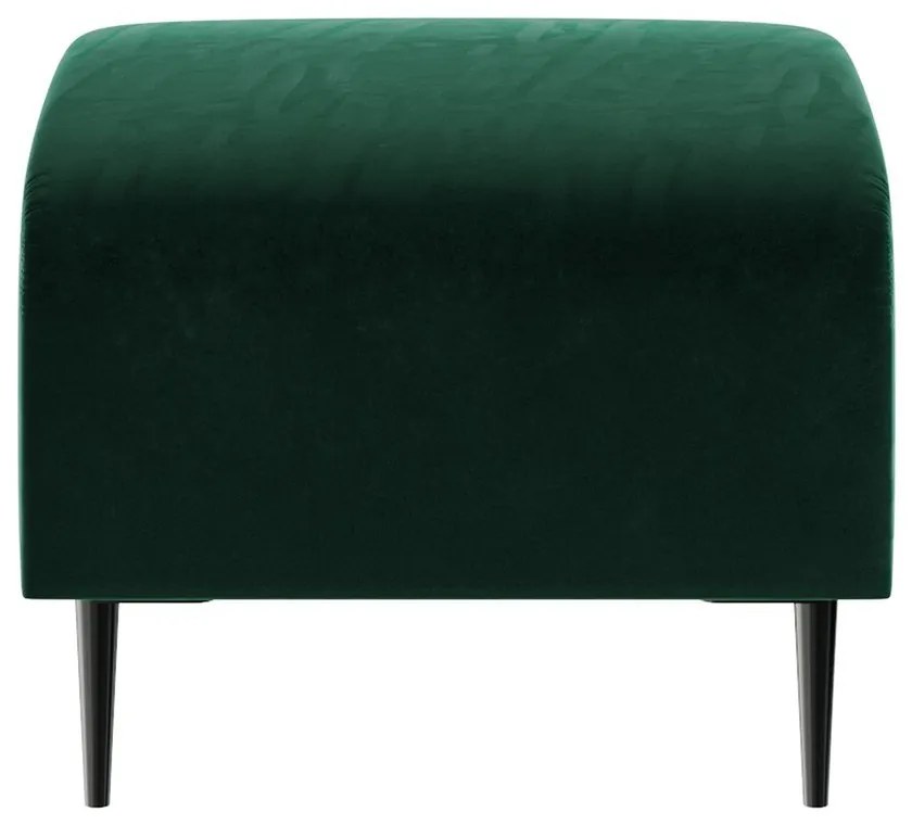 Taburet cu tapițerie din catifea Ghado Shel, verde închis