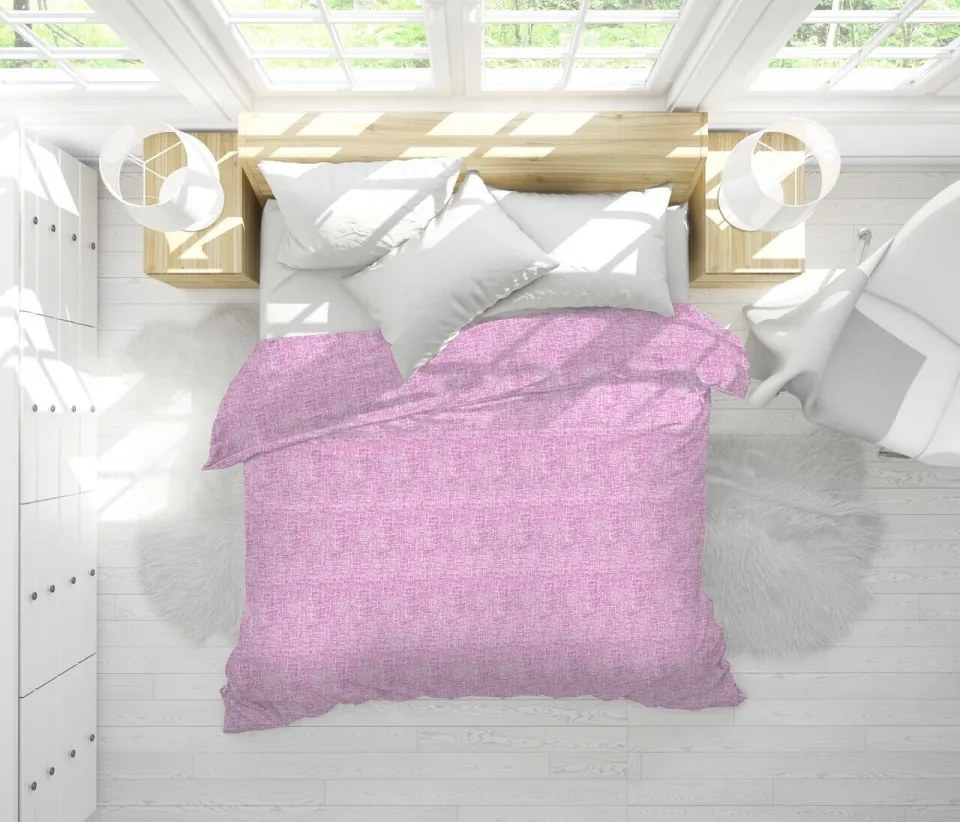 Pilota de Iarna Pink, Microfibra Matlasata, 180x200 cm, 350g/mp