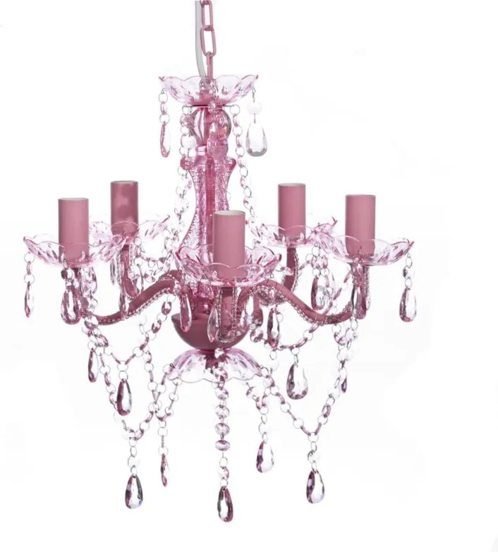 Candelabru cu 5 lumini din cristal, 40 x 45 cm