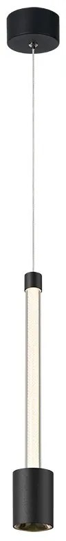 Lustra suspendata LED design minimalist FUGAZ negru MA-8947
