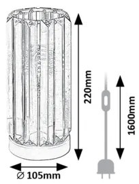 Lampă de masă Rabalux 74206 VENESS 1xE27/40W/230V