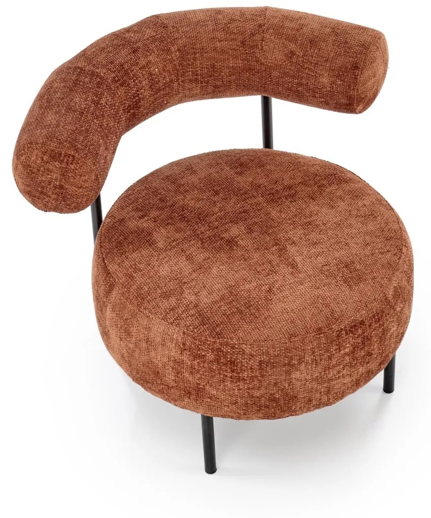 Fotoliu Hazard stofa cinnamon H72 cm