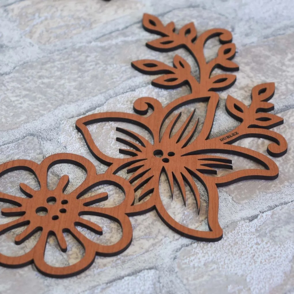 DUBLEZ | Coroniță de vară cu flori pentru ușă