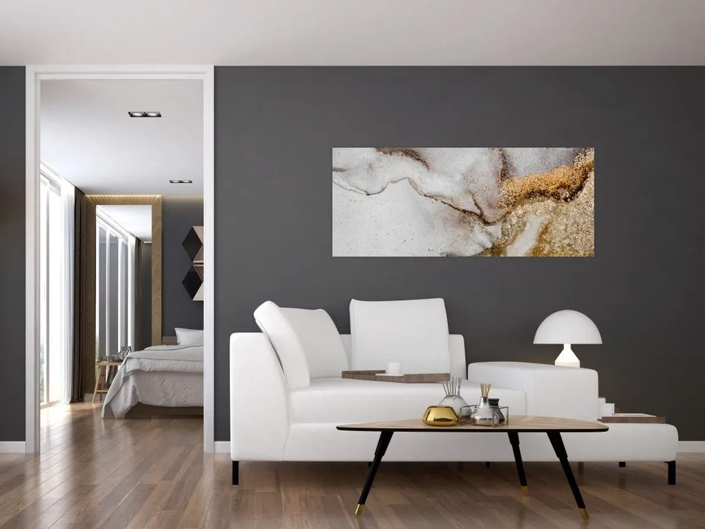 Tablou - Cerneală de marmură (120x50 cm)