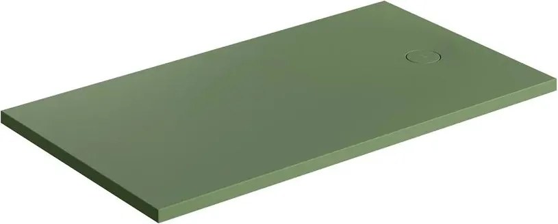 Cadita de dus compozit Omnires AquaRock M+ dreptunghiulara verde olive mat 80x140 cm