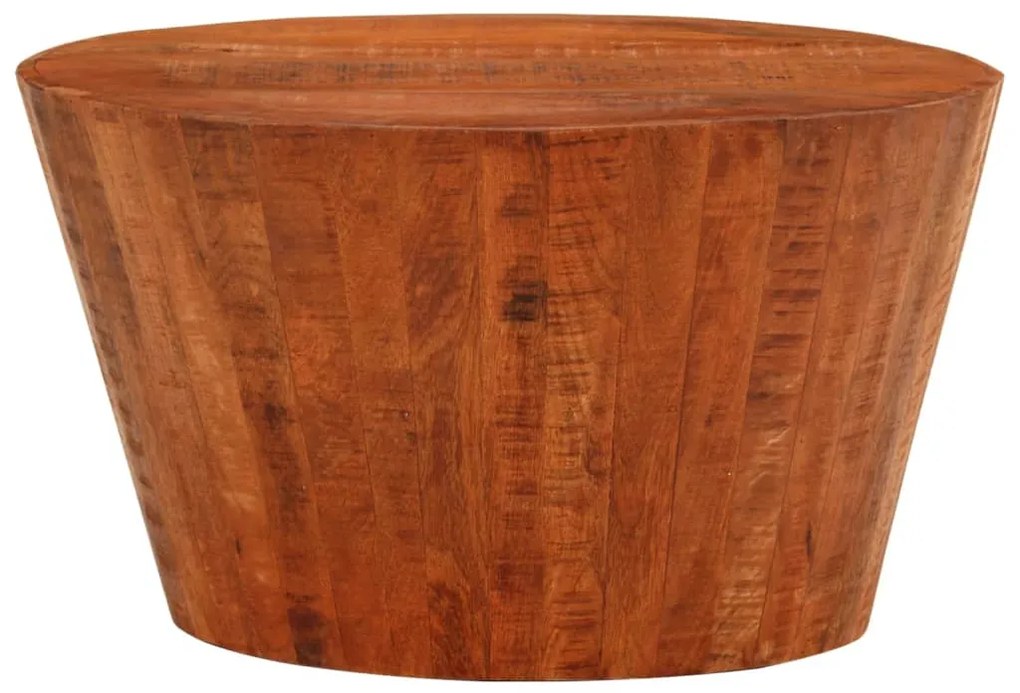 353728 vidaXL Măsuță de cafea, Ø 52x30 cm, lemn masiv de mango brut