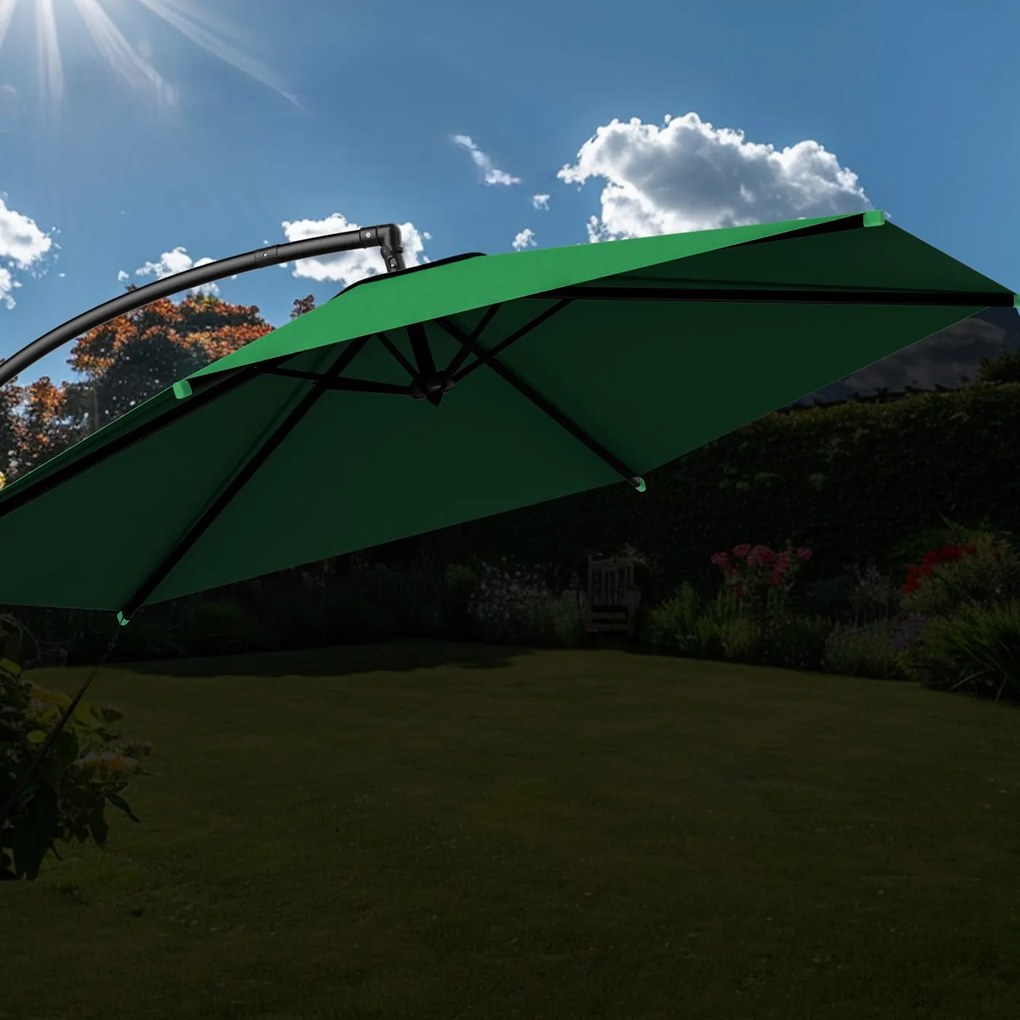 Deuba Umbrelă de grădină Ø330 cm - verde
