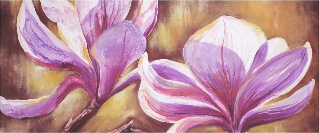 Tablou - Flori de magnolie (120x50 cm)