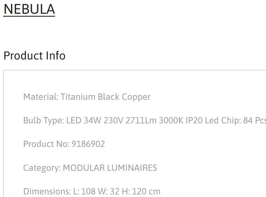 Lustra LED suspendata design modern NEBULA