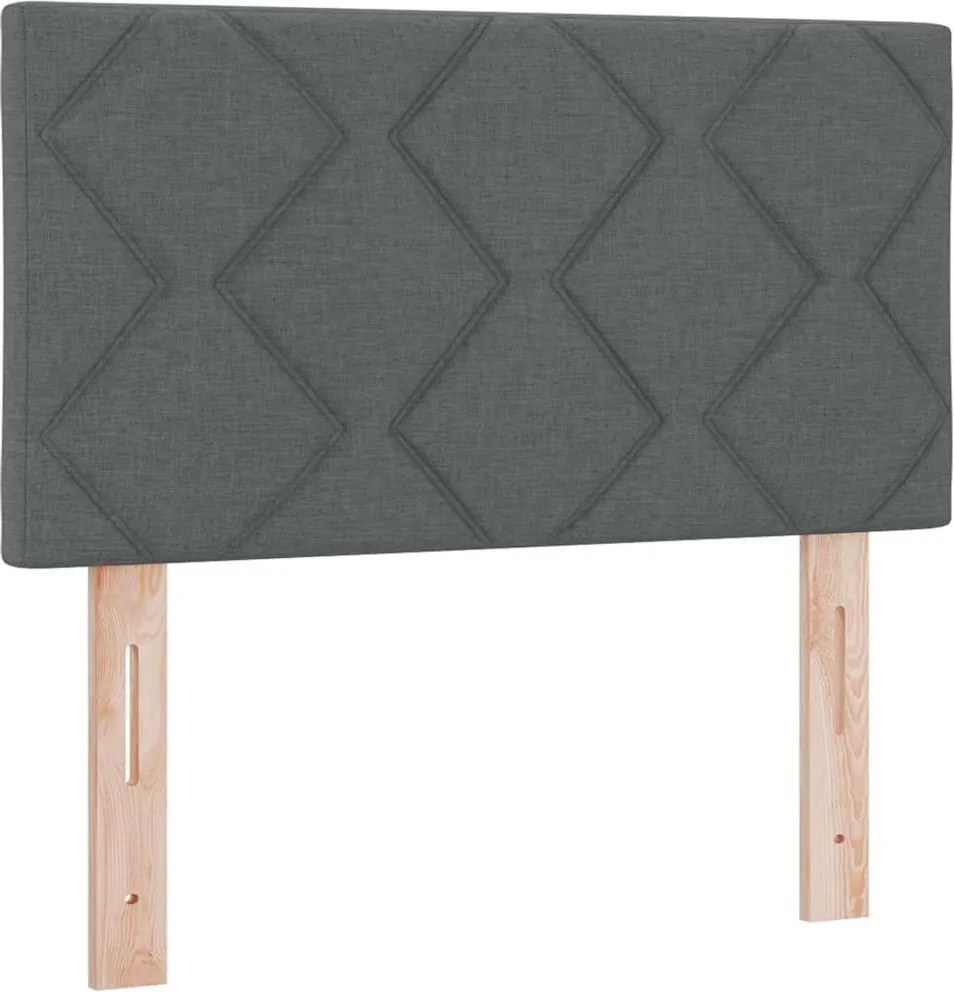 vidaXL Tăblie cap Gri închis 80 cm țesătură