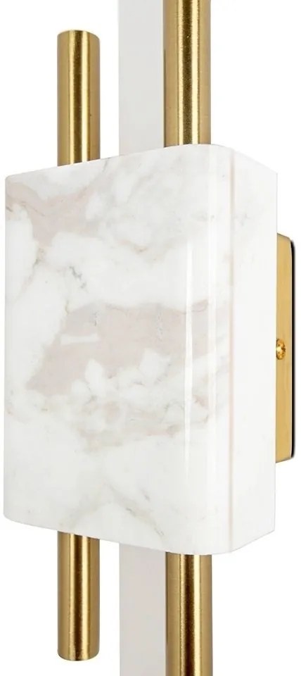 Aplica de perete LED design modern Marble, alb