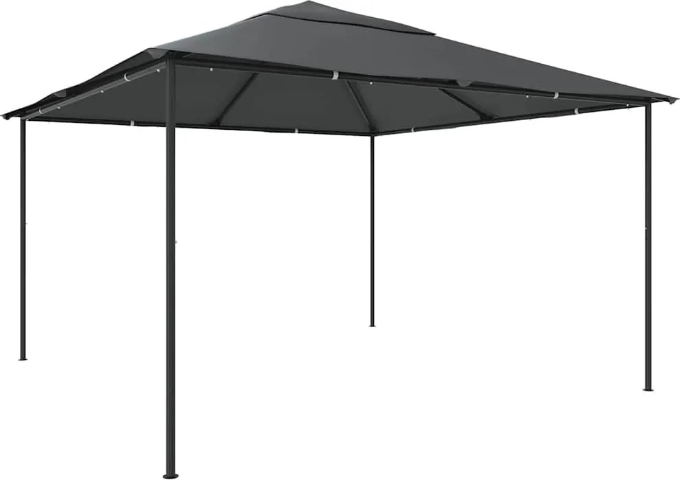 vidaXL Pavilion, antracit, 4x4x3 m, 180 g/m²