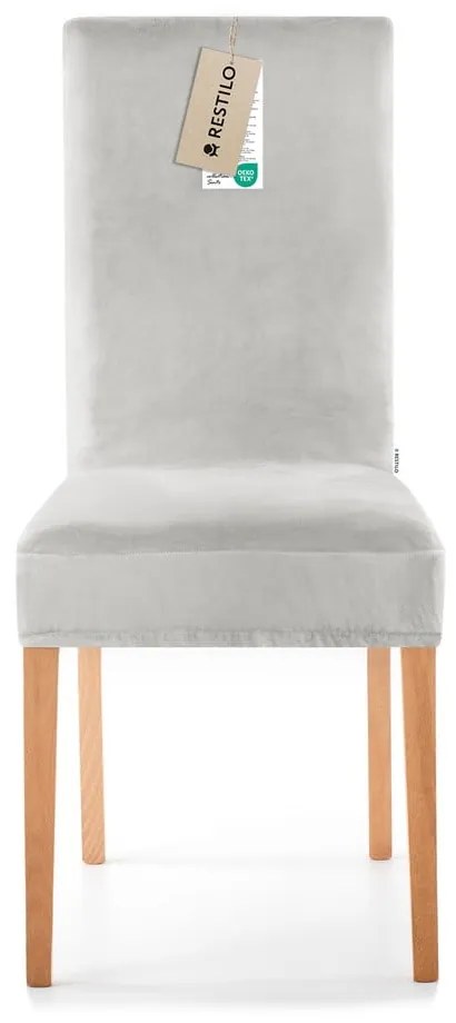Husă gri deschis elastică pentru scaun 48 cm Sento – Restilo