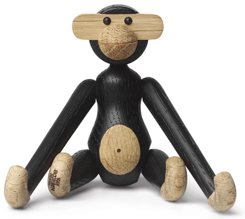 Statuetă din lemn masiv de stejar Kay Bojesen Denmark Monkey Hanging